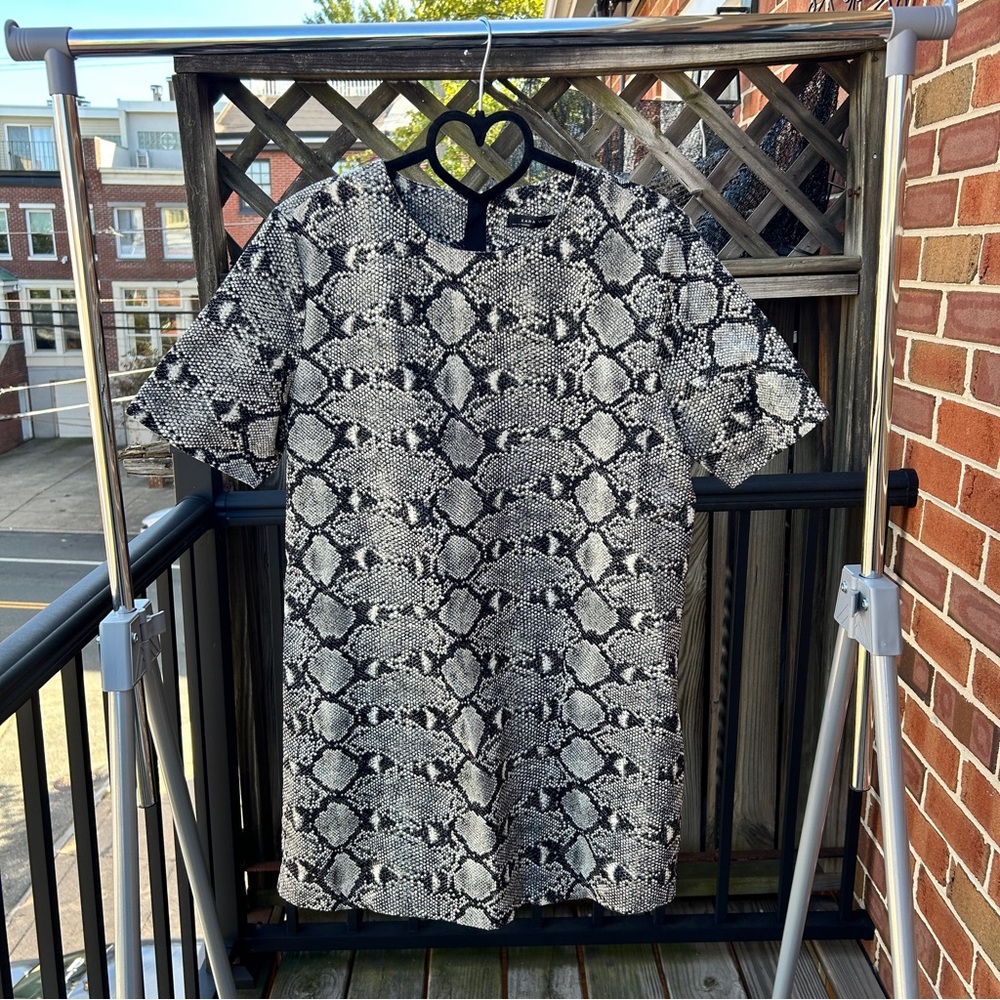 Zara Snake Sheath Dress L